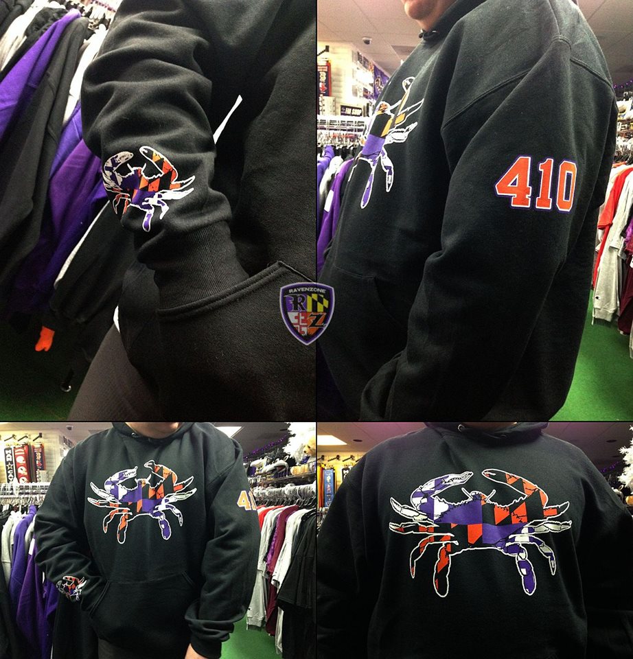 410 #Ravens & Orioles Crab Hoody!
