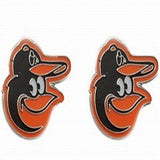 Baltimore Orioles Bird MLB Silver Post Earrings