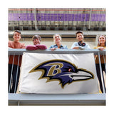 Baltimore Ravens Flag - Deluxe 3' X 5' White
