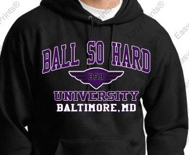 Ball So Hard University Ravens Black Hoody