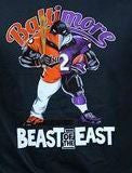 Beast of The East Baltimore Ravens Orioles Black Gear