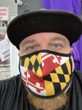 MARYLAND Flag Design Face Mask - Polyester