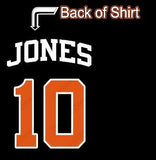 Jones 10 Orioles Love Black Ladies V T-Shirt