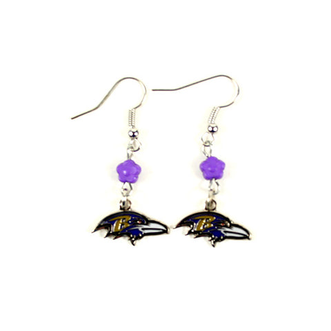 Baltimore Ravens Earrings - The SOPHIE Style Dangle