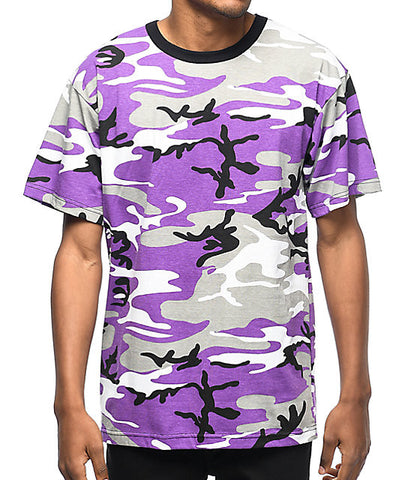 Purple Baltimore Ravens Camo Mens T-Shirt