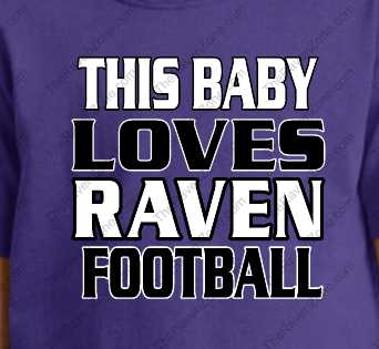 This Baby Loves Ravens Football Purple Tshirt