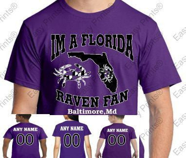 Im A Florida Baltimore Ravens Fans Custom T-Shirt