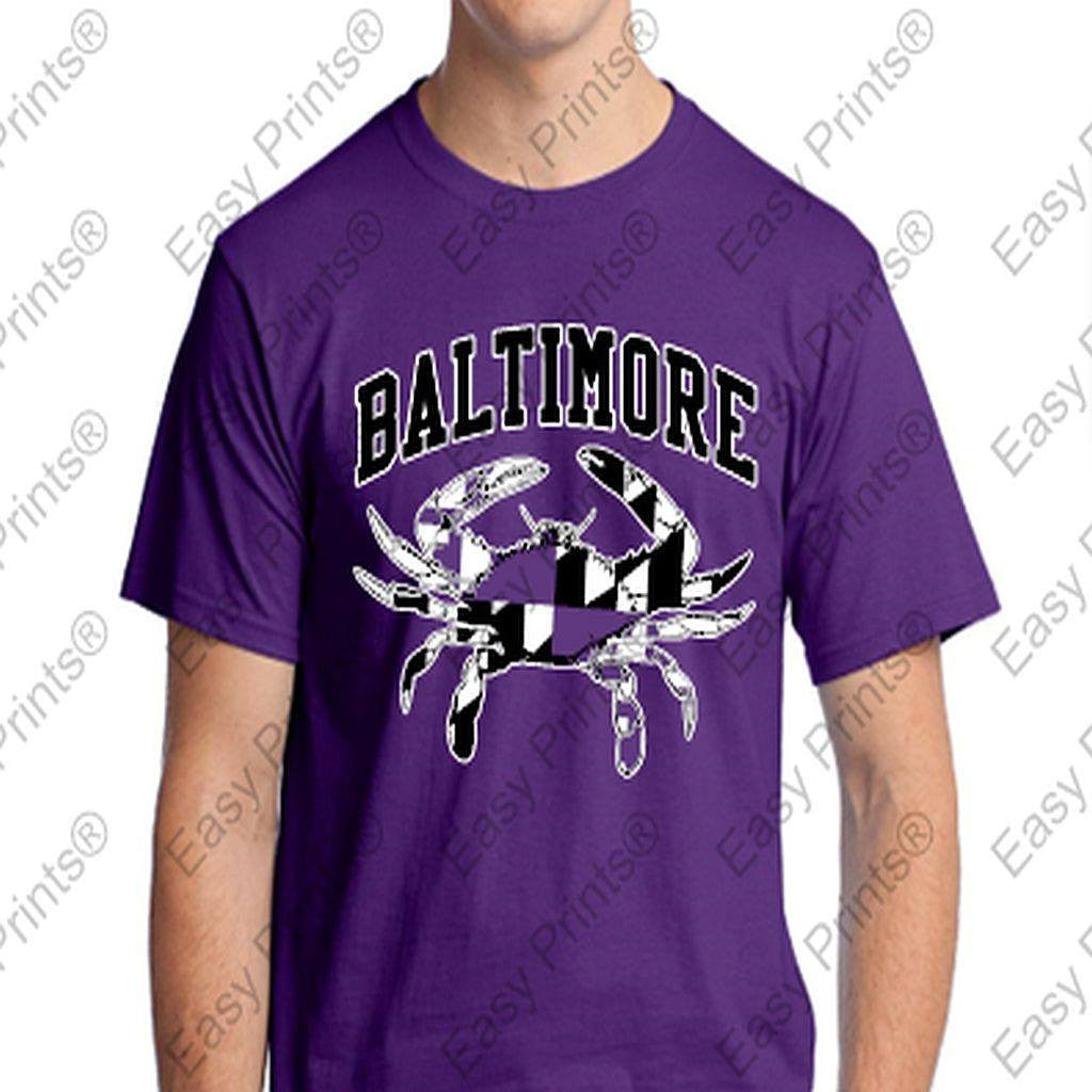 Custom Baltimore Maryland Purple Crab T-Shirt