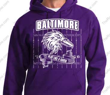 Baltimore Play Like A Raven Purple Ravens Hoody