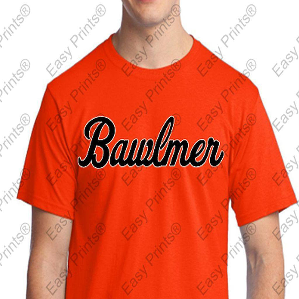 Custom Baltimore Orioles Bawlmer Orange Tshirt