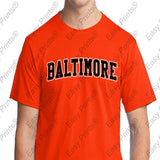Baltimore Arch Ravens or Orioles T-Shirt Choose Purple or Orange