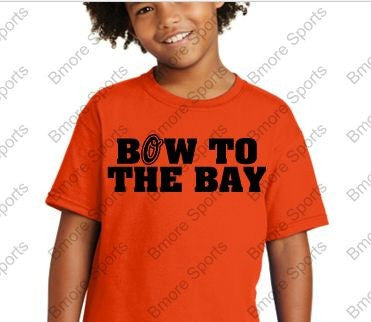 Bow to The Bay Orioles Orange Kids Tshirt