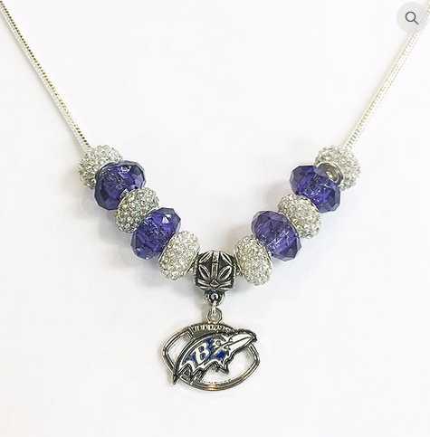 Crystal Ravens Necklace