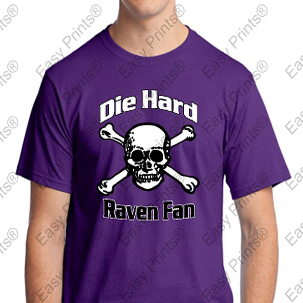 Die Hard Raven Fan Ravens Purple T-Shirt