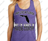 tI May Live in Florida But Im Always In Ravens Country Fan T-Shirt