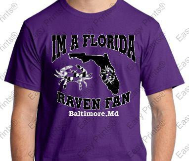 Im A Florida Baltimore Ravens Fans Custom T-Shirt