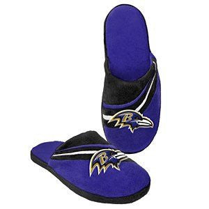 Baltimore Ravens Stripe Logo Slippers