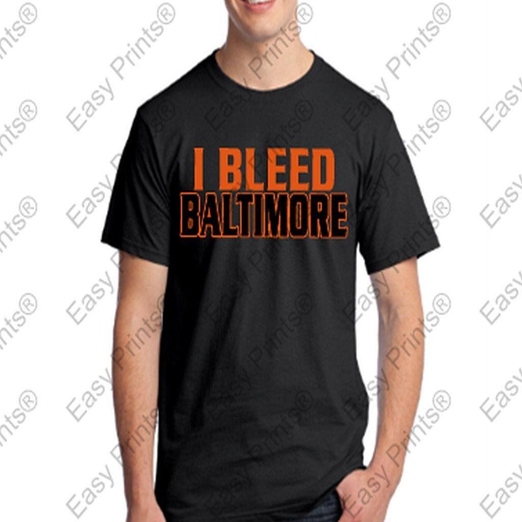 I Bleed Baltimore Orioles Ravens Tshirts 6 Great Colors to Choose From