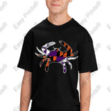 Custom Baltimore Maryland Flag Crab Ravens Orioles Colors Kids Tshirt Black