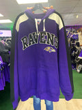 Baltimore Ravens XXL Zip Up Hooded Sweatshirt #8 Lamar Jackson