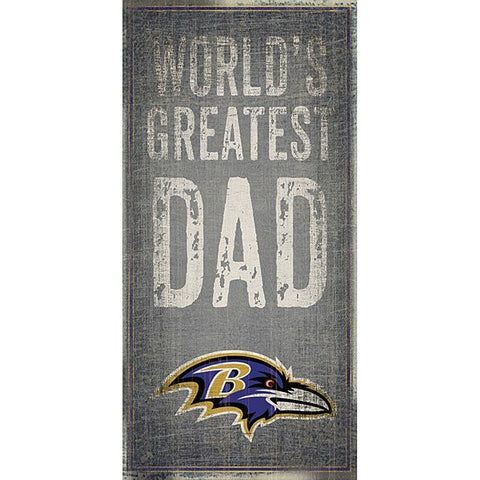 Baltimore Ravens World's Greatest Dad Sign