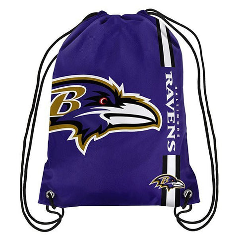Baltimore Ravens Side Stripe Drawstring Backpack
