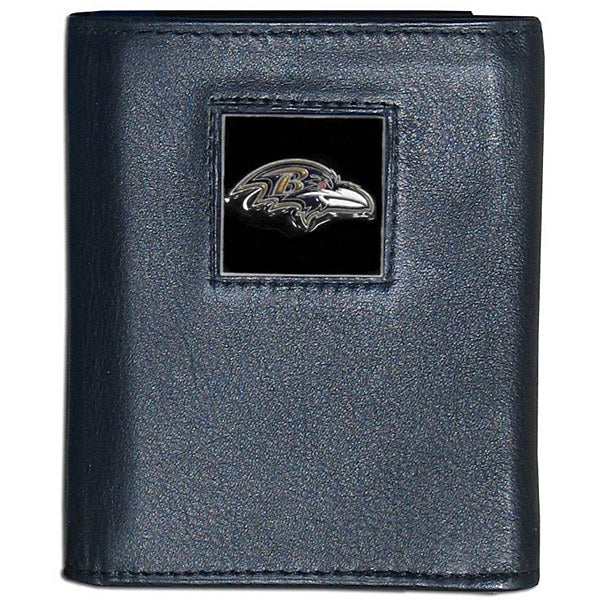 Baltimore Ravens Fine Grain Leather Wallet