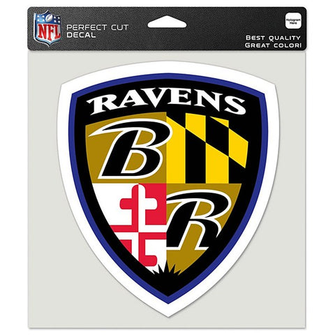 Baltimore Ravens 8" x 8" Shield Crest Decal