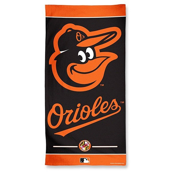 Baltimore Orioles Center Logo Beach Towel