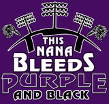 This Nana Bleeds Purple and Black Ravens Ladies