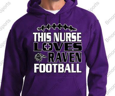 This Nurse Loves Ravens Football Hoodie