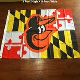 Maryland State 3x5 Foot Flag Orioles