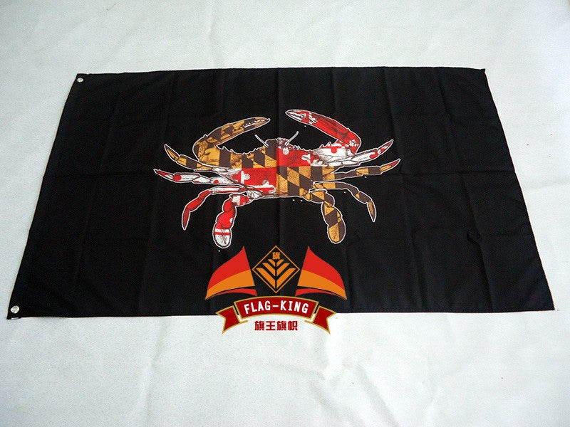 maryland with black background  flag,maryland  90*150CM  100% polyester  banner