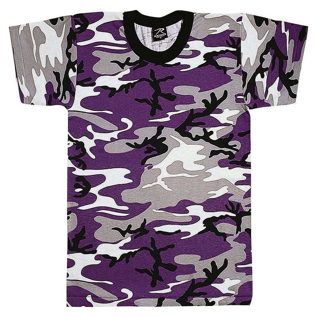 Purple Ravens Camo Kids T-Shirt