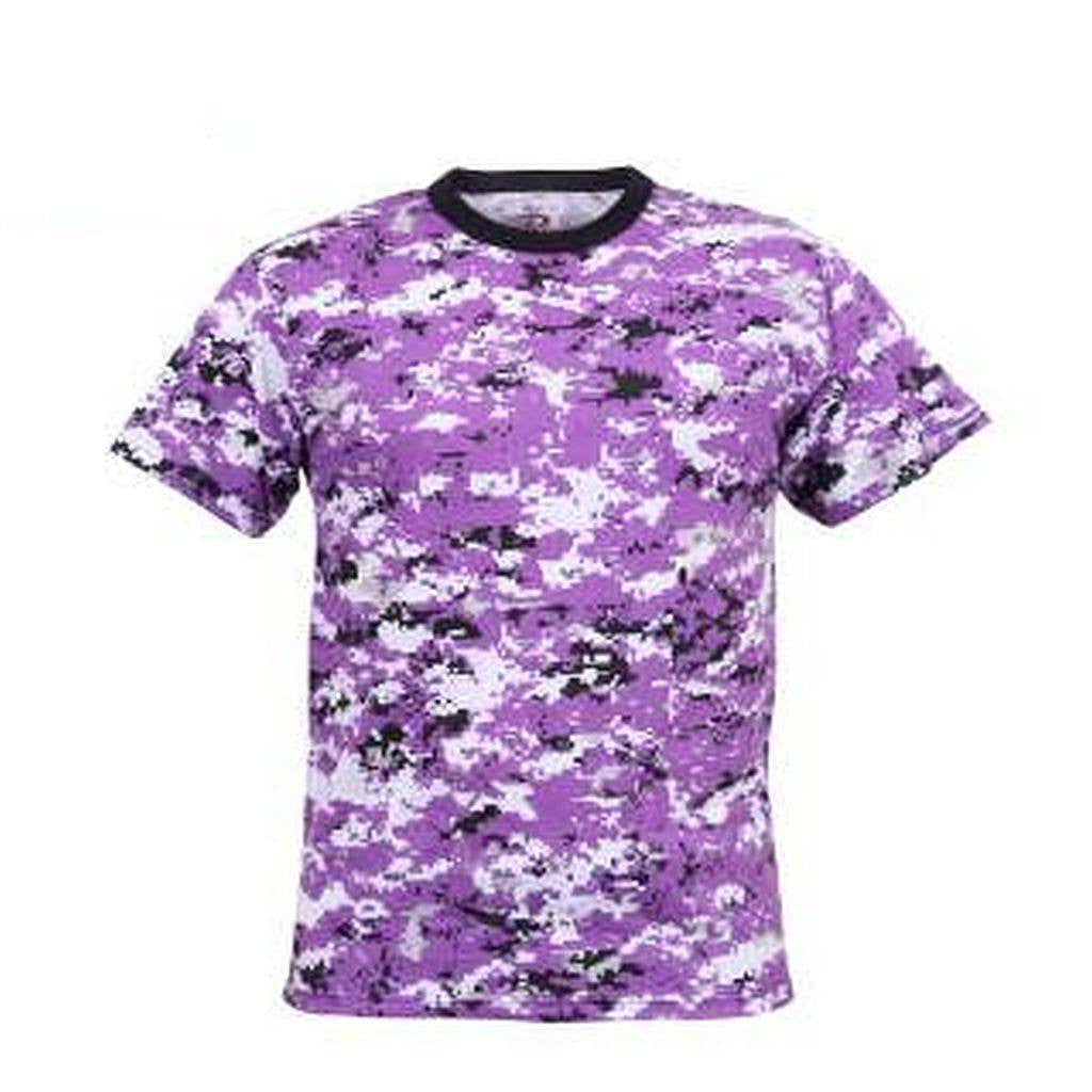 Purple Ravens Digital Camo Mens T-Shirt