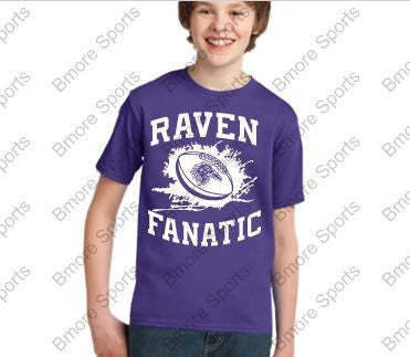 Ravens Fanatic Purple Kids Tshirt
