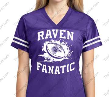 Custom Ravens Fanatic Sport-Tek Ladies Jersey