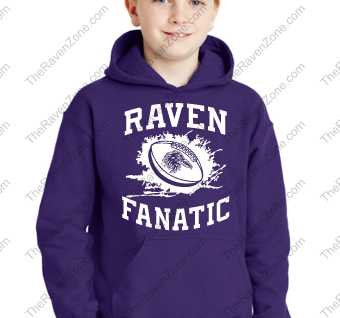 Ravens Fanatic Baltimore Kids Purple Hoody