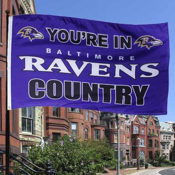 Baltimore Ravens Purple 3' x 5' Ravens Country Flag