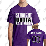 Custom Straight Outta Baltimore Maryland Purple Gear
