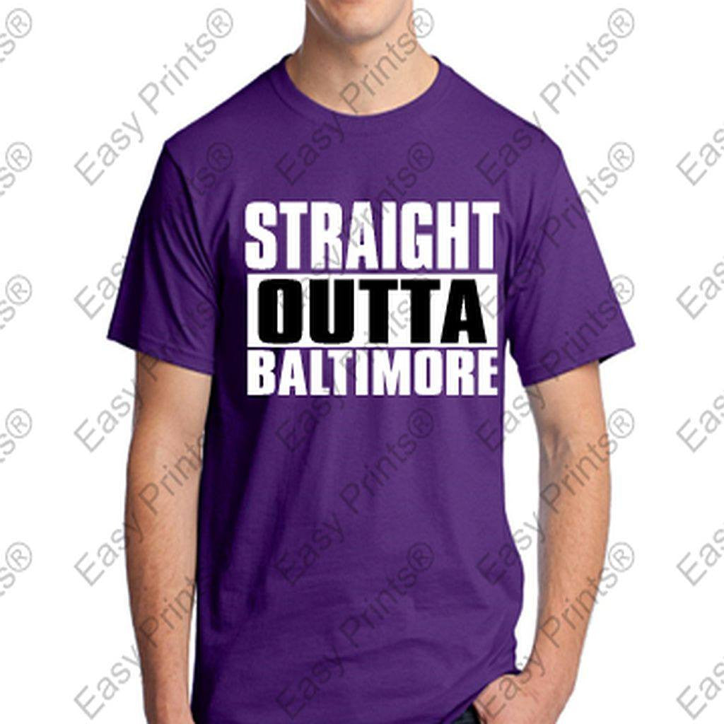 Custom Straight Outta Baltimore Maryland Purple Gear
