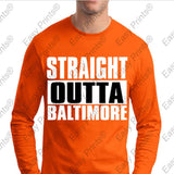 Custom Straight Outta Baltimore Maryland Orange Gear