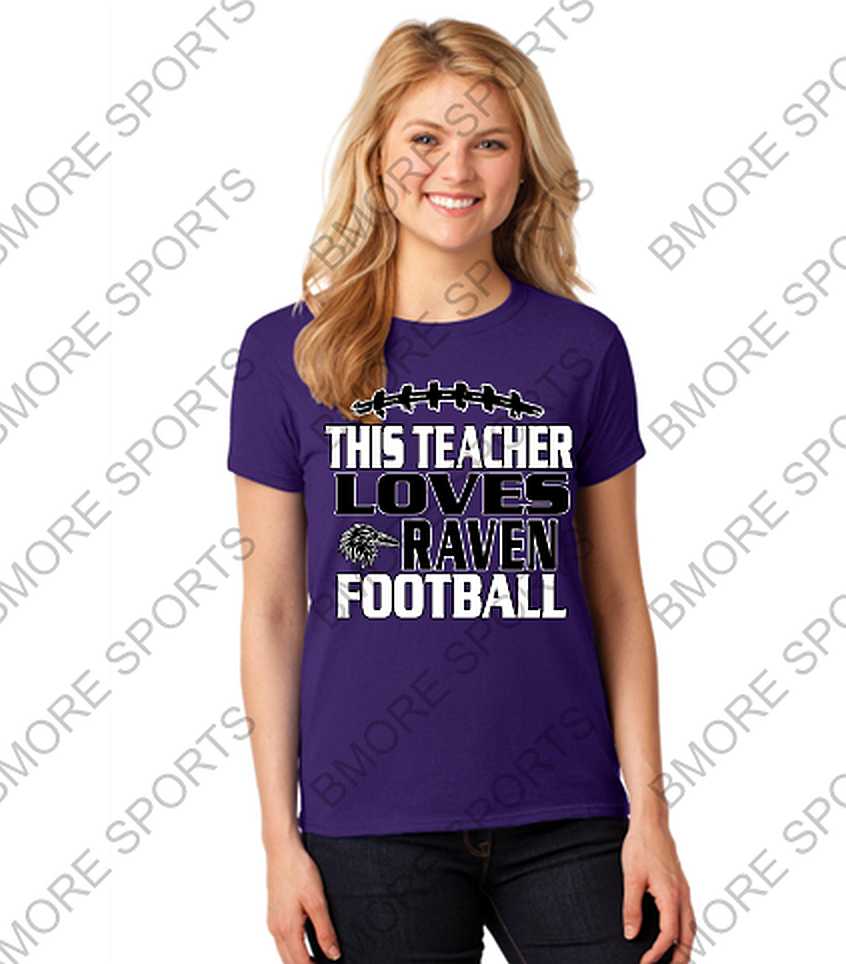 This Teacher Loves Ravens Football Ladies or Mens Gear
