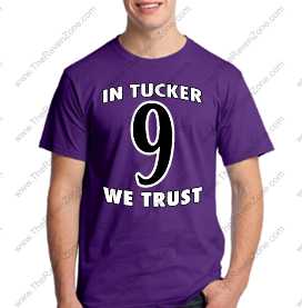 tIn Tucker We Trust Purple Ravens Gear
